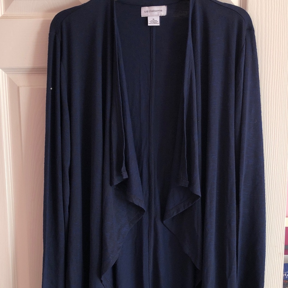 Liz Claiborne Women's Dark Blue Cardigan